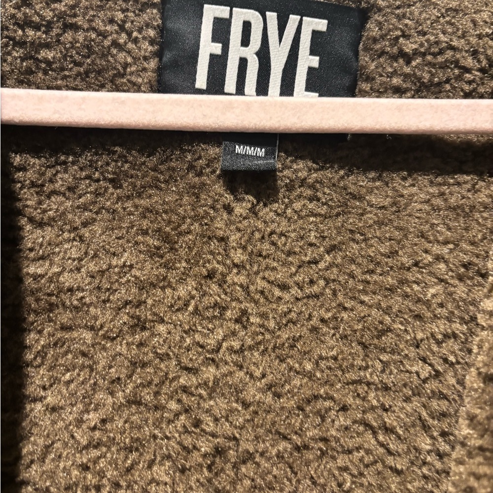 Frye Brown Sherpa-Lined Zip Vest - Picture 2 of 4